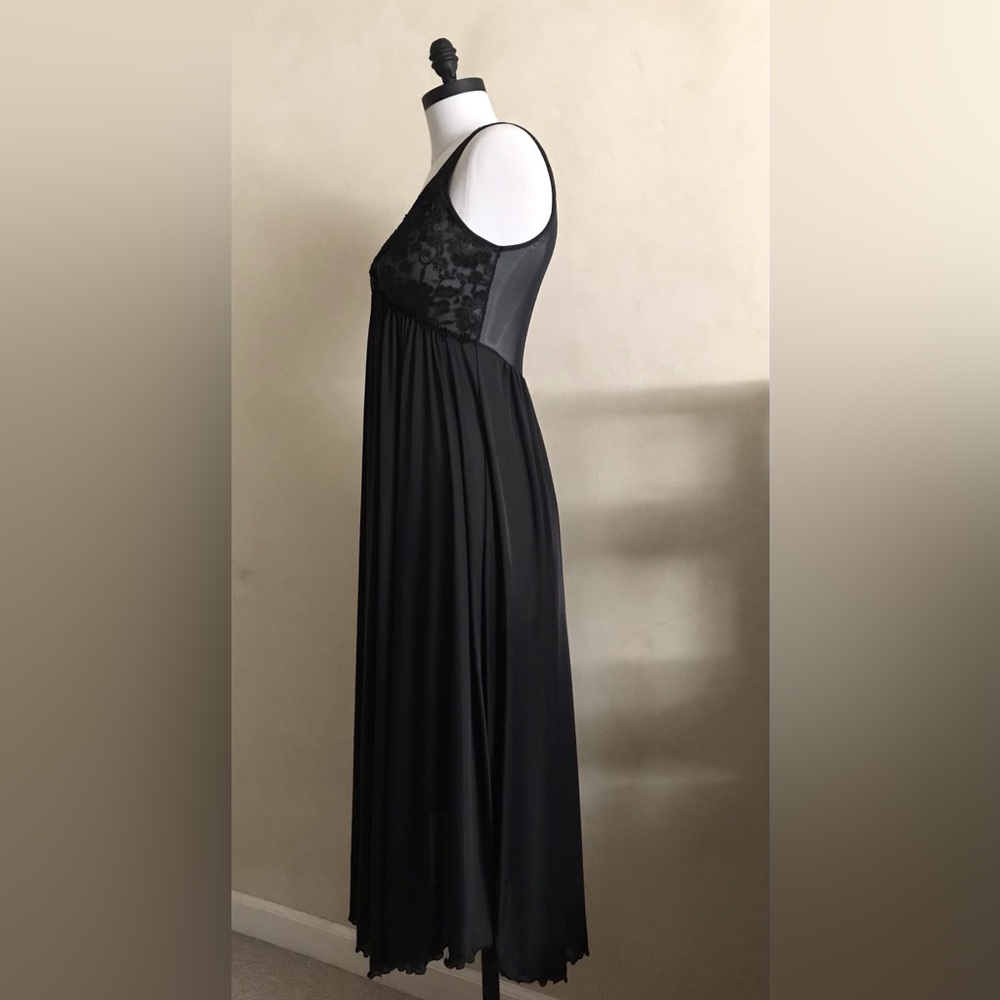 Vintage Miss Elaine Black Slip - Picture 4 of 10